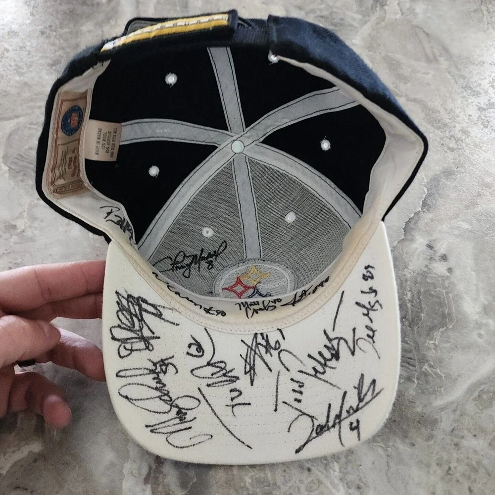 Pittsburgh Steelers 2004 Training Camp Hat Cap Signed St. Vincent College - Picture 2 of 4